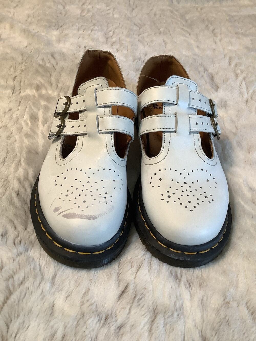 Dr. Martens White Mary Jane Size 8